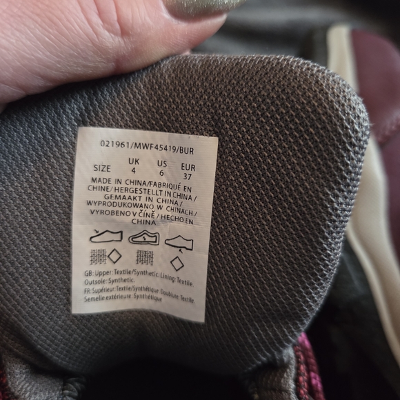 Women's Mountain Warehouse Burgundy Hiking Boots - Picture 4 of 13